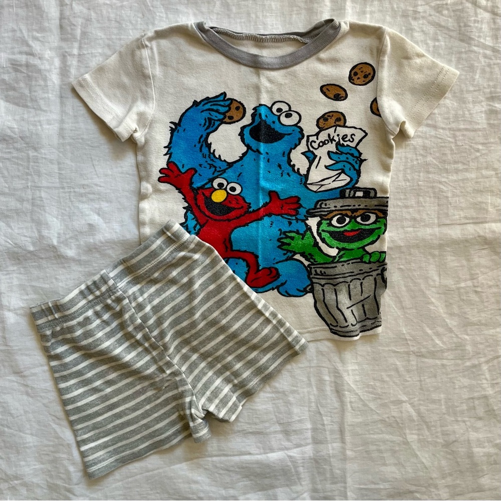 Cotton Sesame Street PJ Set (5T)